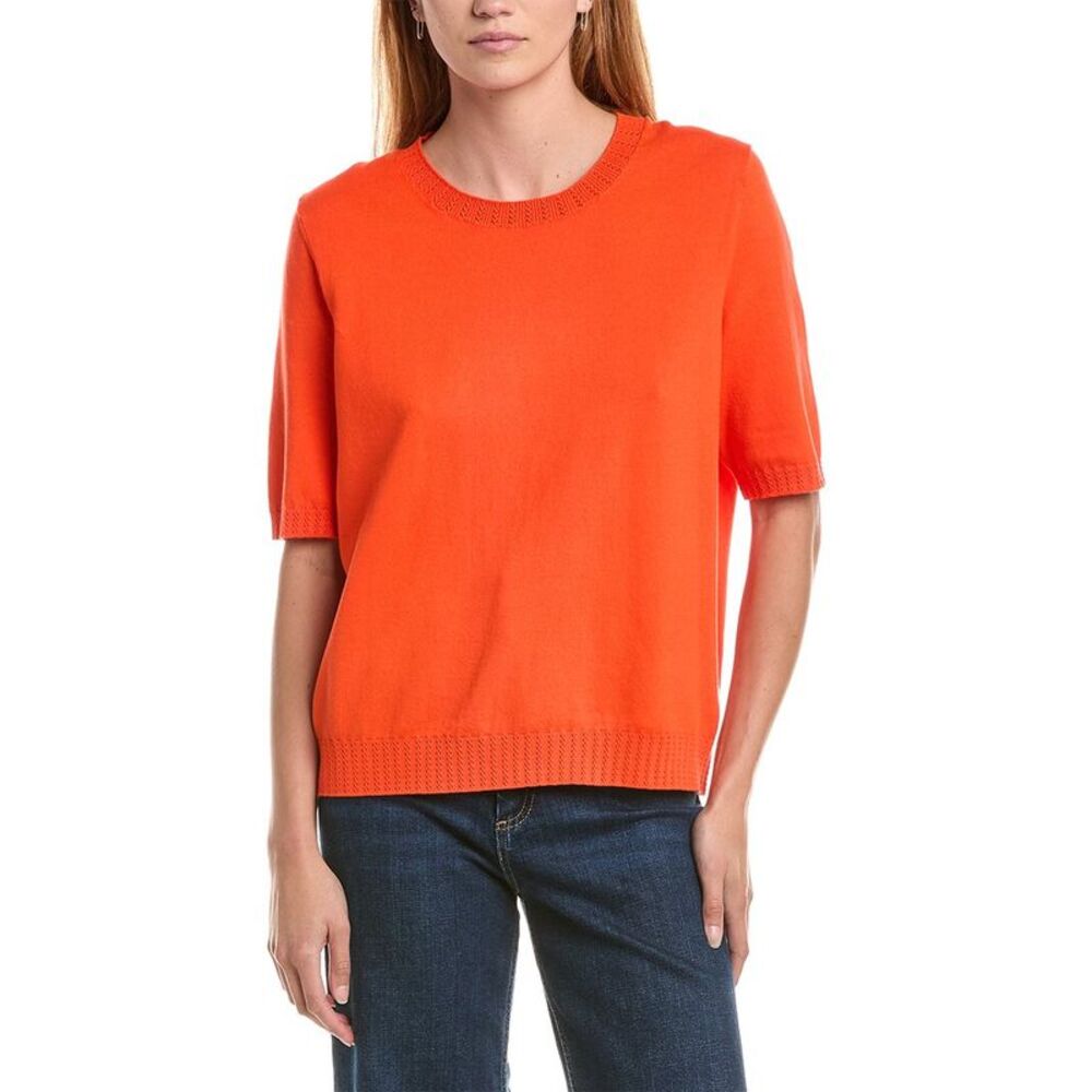 Boden Womens Emilia Crew T-Shirt, Orange